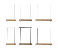 weld & co Kleiderstange Eiche 01 S 90 x 40 x 160 schwarz