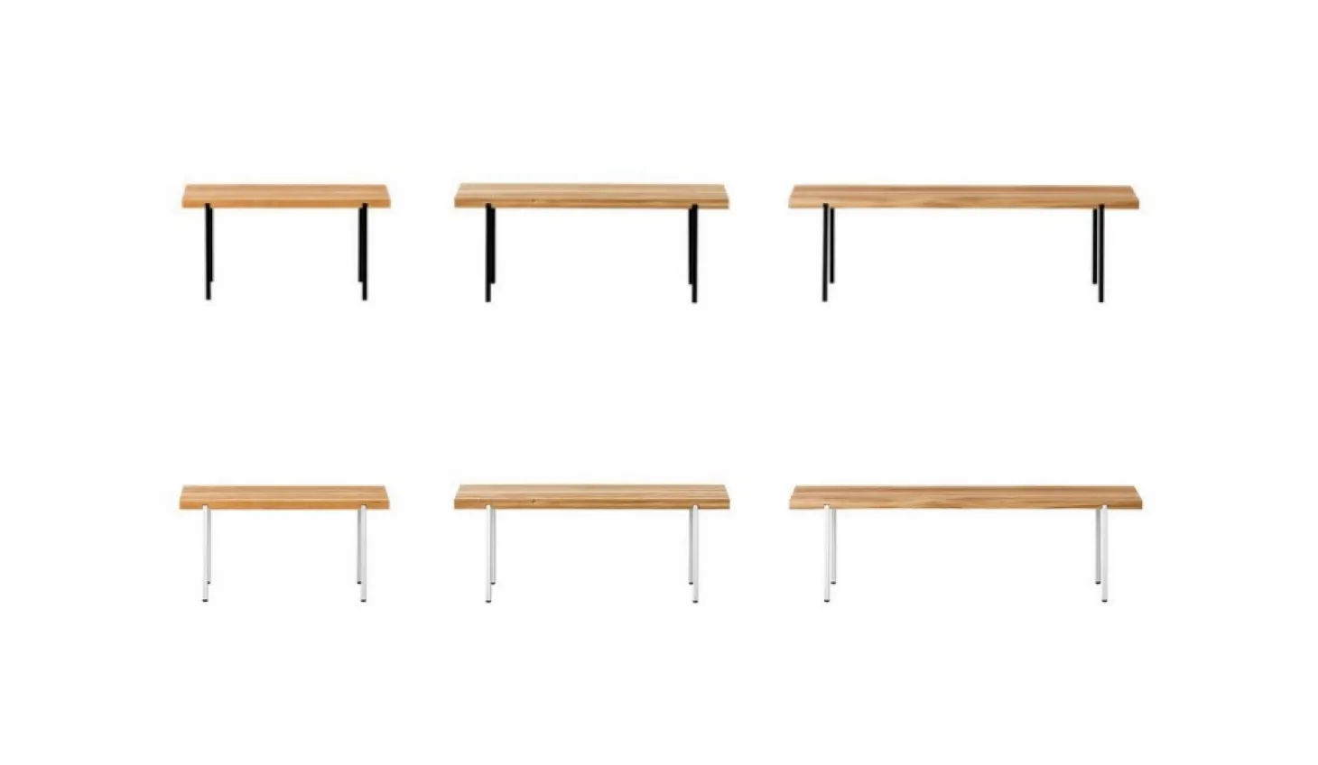 weld & co Sitzbank Eiche 01 S 90 x 40 x 45 schwarz