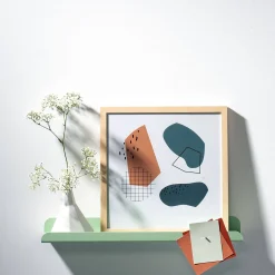 weld & co Wandregal Solid 05 weißgrün