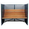 Weltevree Patio Bench High - Outdoor Grau-Blau
