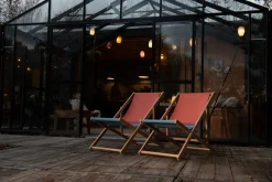 Weltevree Strandstuhl "Beach Chair" rot/blau