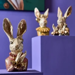 Werner Voß Hasenbüste Hannilein, creme/rot