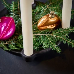 Werner Voß Kerzenhalter Lund schwarz 21,5x5,5cm