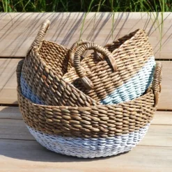 Werner Voß Korb, Wasserhyazinthe mit Henkel mint S 35x24 cm