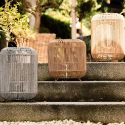 Werner Voß Laterne mit Glaseinsatz Ø30 x h30 cm Natur