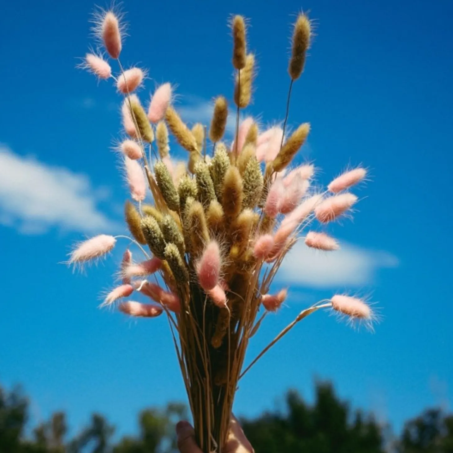 Werner Voß Samtgras 50 Stiele; L 50-60 cm natur