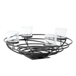 WMG Adventsschale Metall Paula