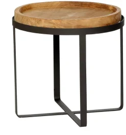 WMG Beistelltisch Moritz 50 cm - Teakplatte