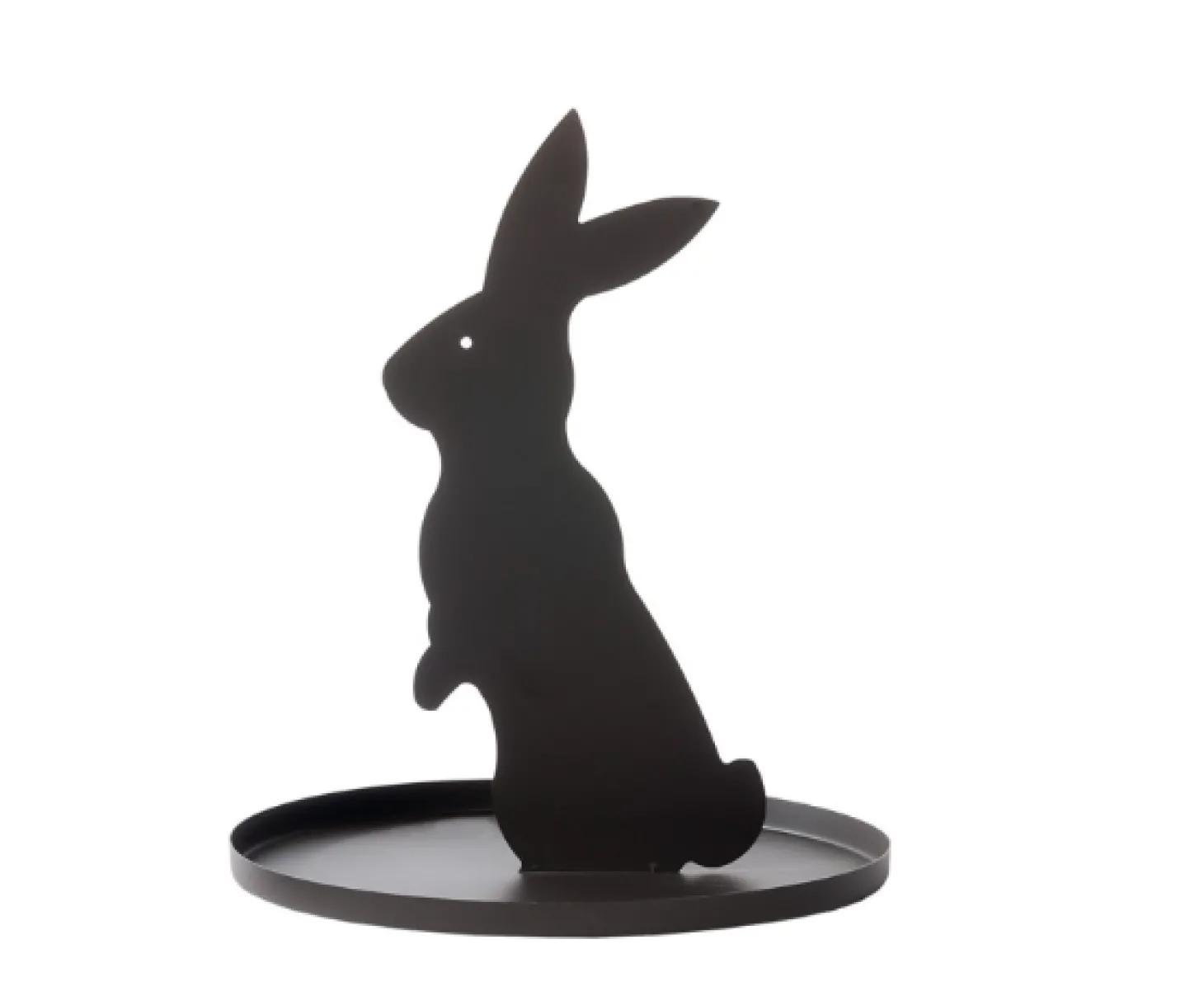 WMG Eisenhase Hans mit Teller Höhe 37 cm