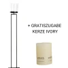 WMG Eisen-Windlicht Ludowik + Gratiszugabe Kerze Ivory