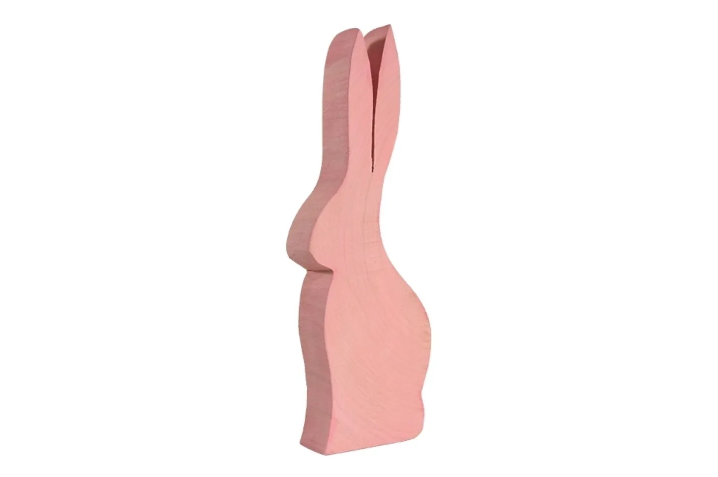 WMG Farbiger Holz Hase Pappel Stefan pink 23 cm