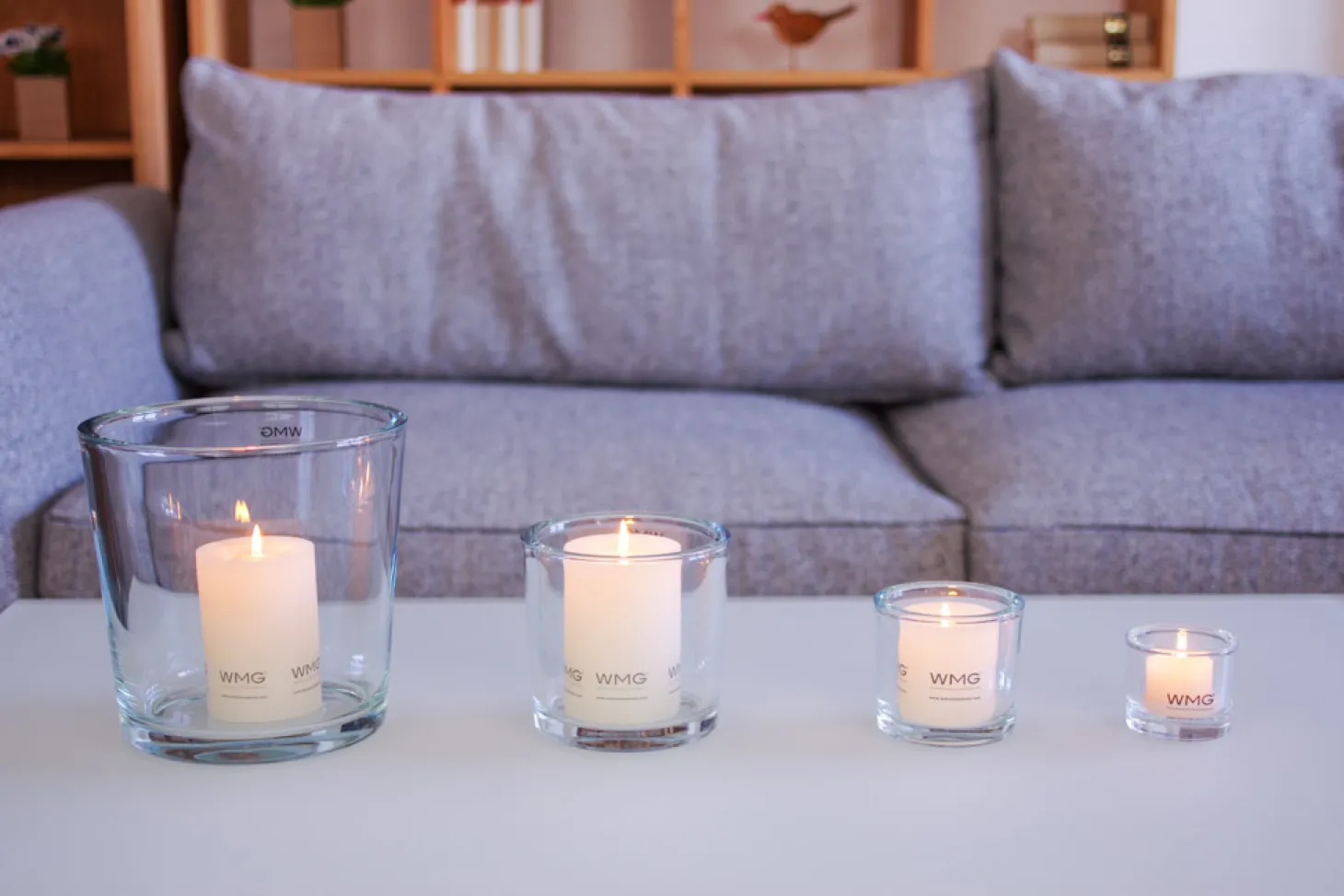 WMG Glas für Windlichter - Ersatzglas Höhe 6 cm, Durchmesser 6,5 cm