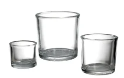 WMG Glas für Windlichter - Ersatzglas Höhe 6 cm, Durchmesser 6,5 cm