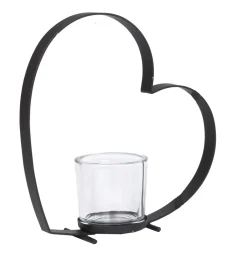 WMG Herzförmiges Eisenwindlicht Bebi 30 cm