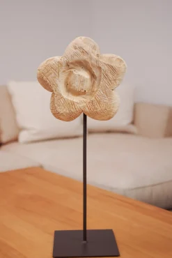 WMG Holzblume auf Metallfuß, Höhe: 50 cm