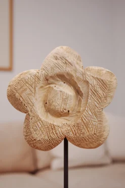 WMG Holzblume auf Metallfuß, Höhe: 50 cm