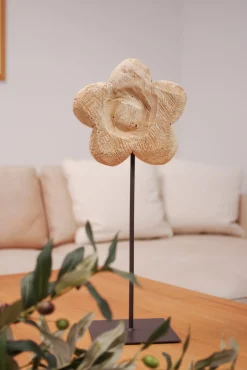 WMG Holzblume auf Metallfuß, Höhe: 50 cm