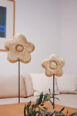 WMG Holzblume auf Metallfuß, Höhe: 50 cm