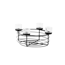 WMG Moderner Adventskranz Clee 4 Kerzenhalter