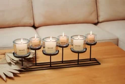 WMG Windlicht Lincoln 50 cm mit 6 Gläsern Mit Gratiszugabe