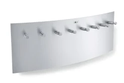 Zack Ergo Schlüsselbrett aus Edelstahl mit 8 Haken