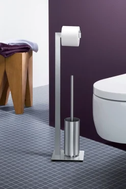 Zack Linea stabiler Toilettenbutler Edelstahl matt