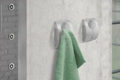 Zack Peco selbstklebende Handtuchklemme Edelstahl matt