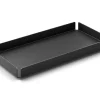 Zack Potes schwarzes Tablett für Badaccessoires 10 x 20 cm