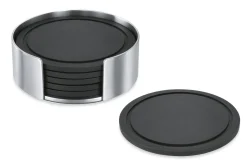 Zack Vetro runde Untersetzer für Gläser mit Halter - 6er Set